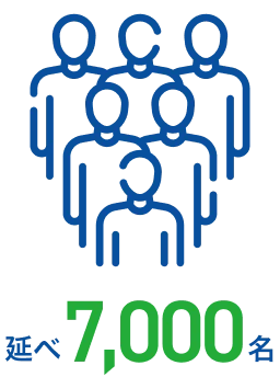 たくさんの人々を示すピクトグラム