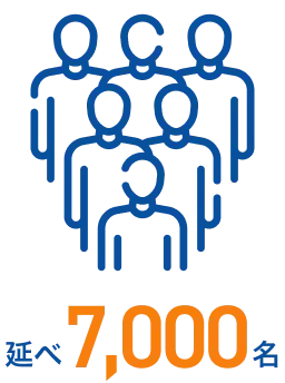 たくさんの人々を示すピクトグラム