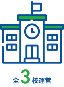 学校の校舎のピクトグラム